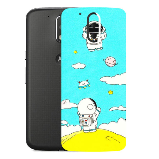 Motorola Phone Skins (All Models) - Blue Skies Astro Float - 3D Embossed Finish (L-230) Motorola Moto G4