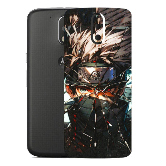 Motorola Phone Skins (All Models) - Kakashi Shattered Glass Effect - 3D Embossed Finish (L-237) Motorola Moto G4