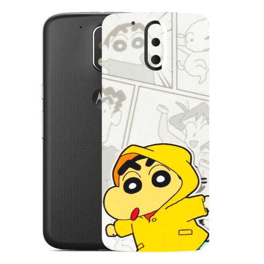 Motorola Phone Skins (All Models) - Yellow Shinchan Comic - 3D Embossed Finish (L-246) Motorola Moto G4