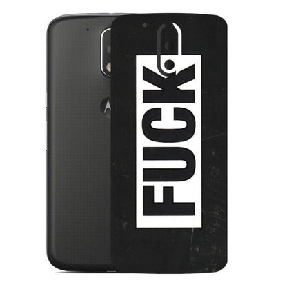 Motorola Phone Skins (All Models) - The F Word - 3D Embossed Finish (L-255) Motorola Moto G4