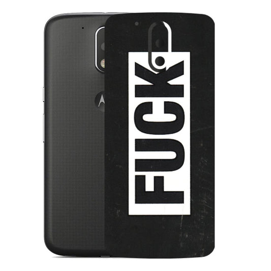 Motorola Phone Skins (All Models) - The F Word - 3D Embossed Finish (L-255) Motorola Moto G4