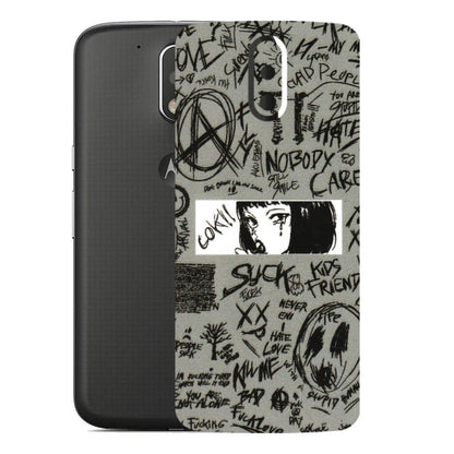 Motorola Phone Skins (All Models) - Never Have Love Anime - 3D Embossed Finish (L-260) Motorola Moto G4