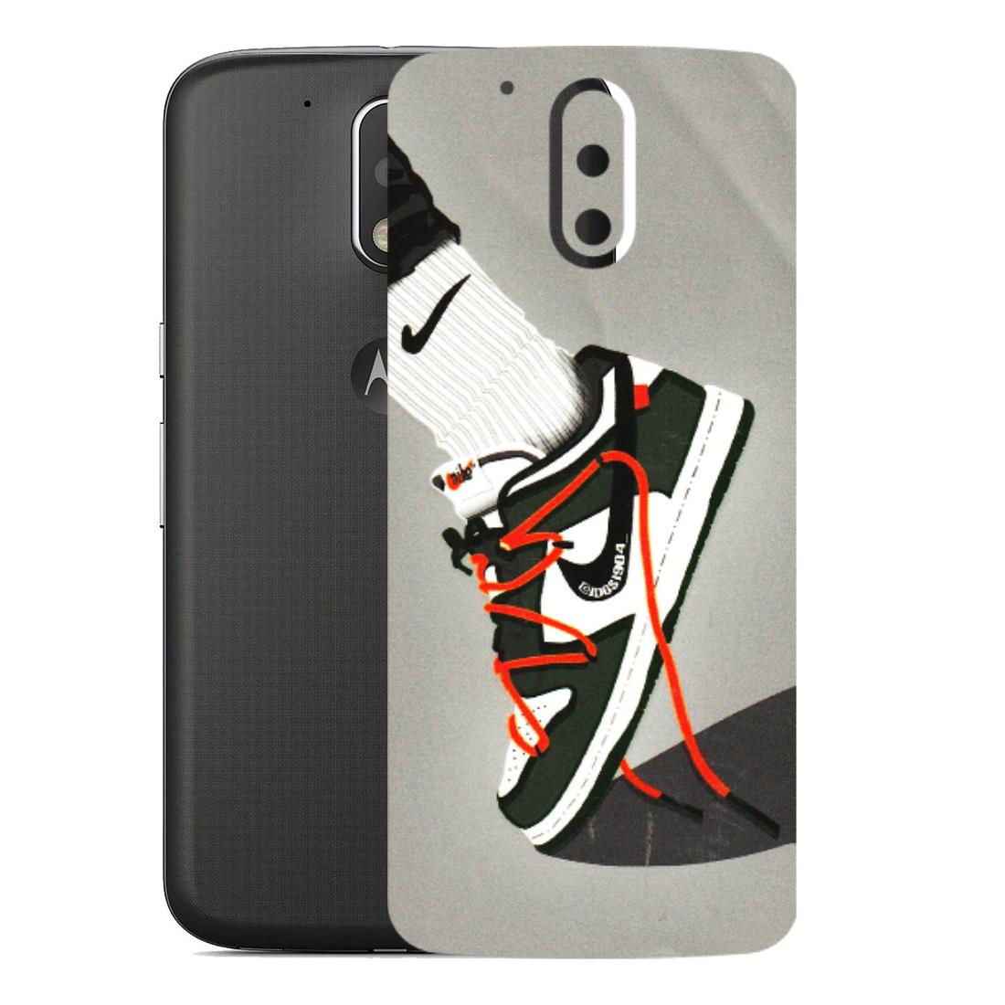 Motorola Phone Skins (All Models) - New Grey Sneaker - 3D Embossed Finish (L-261) Motorola Moto G4