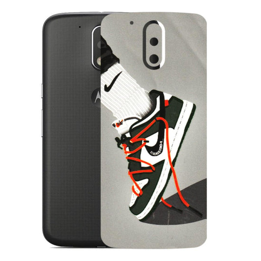 Motorola Phone Skins (All Models) - New Grey Sneaker - 3D Embossed Finish (L-261) Motorola Moto G4