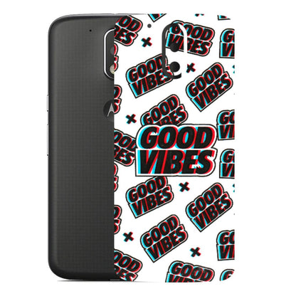 Motorola Phone Skins (All Models) - Good Vibes - 3D Embossed Finish (L-282) Motorola Moto G4