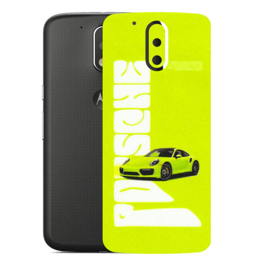 Motorola Phone Skins (All Models) - Lime Green Porche - 3D Embossed Finish (L-30) Motorola Moto G4