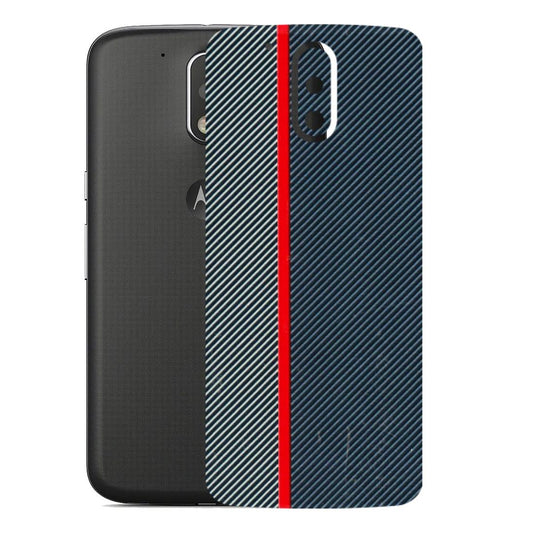 Motorola Phone Skins (All Models) - Blue Sober Lines - 3D Embossed Finish (L-305) Motorola Moto G4