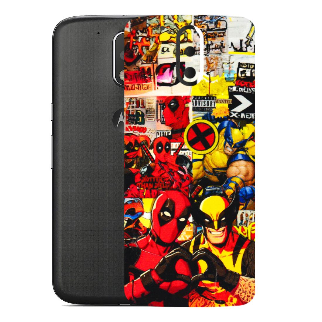 Motorola Phone Skins (All Models) - Spidy Wolverine - 3D Embossed Finish (L-310) Motorola Moto G4