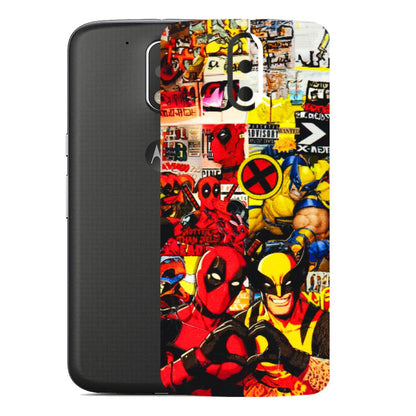Motorola Phone Skins (All Models) - Spidy Wolverine - 3D Embossed Finish (L-310) Motorola Moto G4