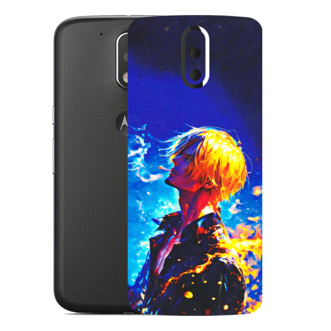 Motorola Phone Skins (All Models) - Sanji Vinsmoke One Piece - 3D Embossed Finish (L-319) Motorola Moto G4