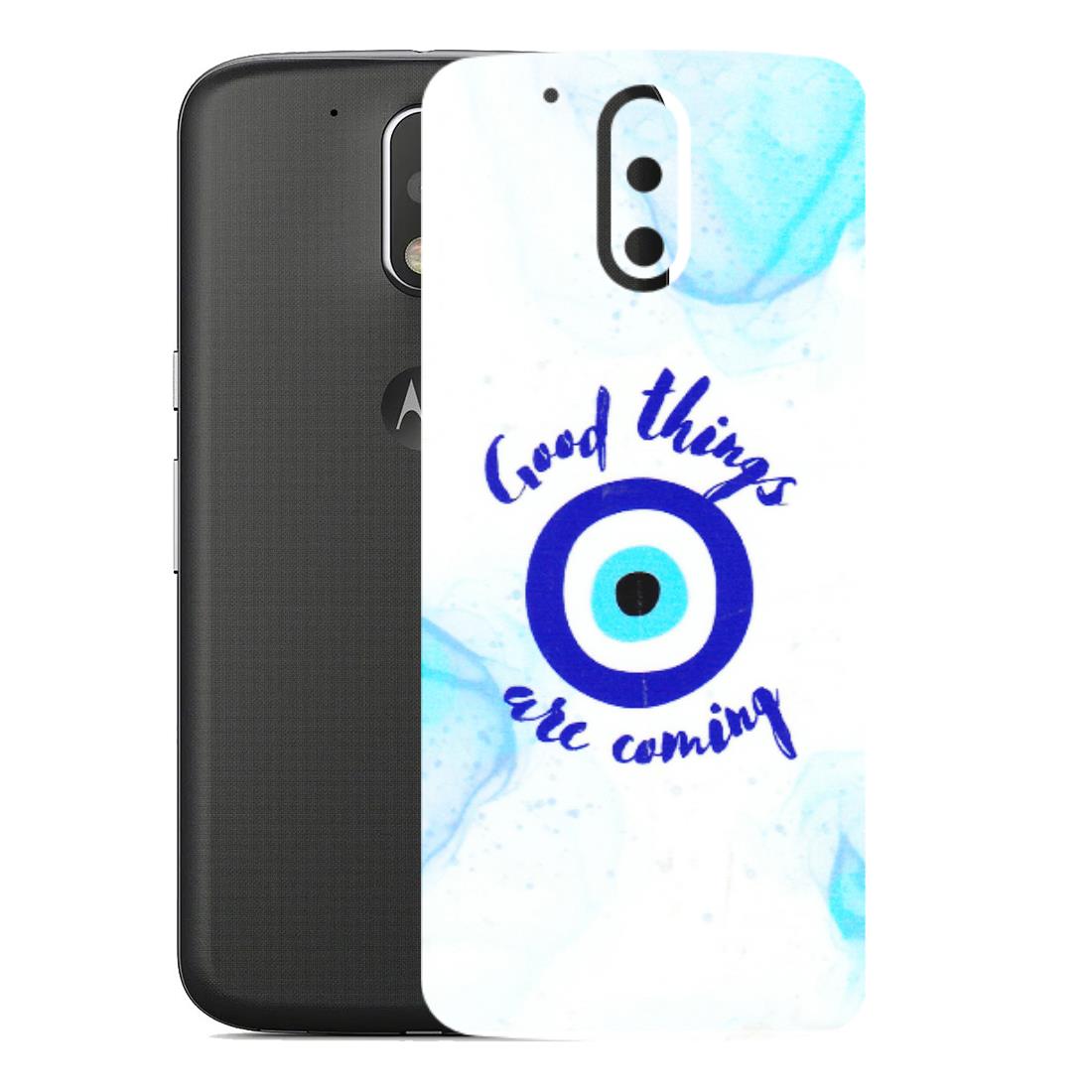 Motorola Phone Skins (All Models) - Evil Eye Good Things Are Coming - 3D Embossed Finish (L-322) Motorola Moto G4