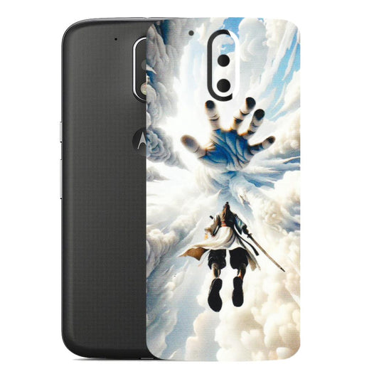 Motorola Phone Skins (All Models) - Big Hand With Monkey King - 3D Embossed Finish (L-323) Motorola Moto G4