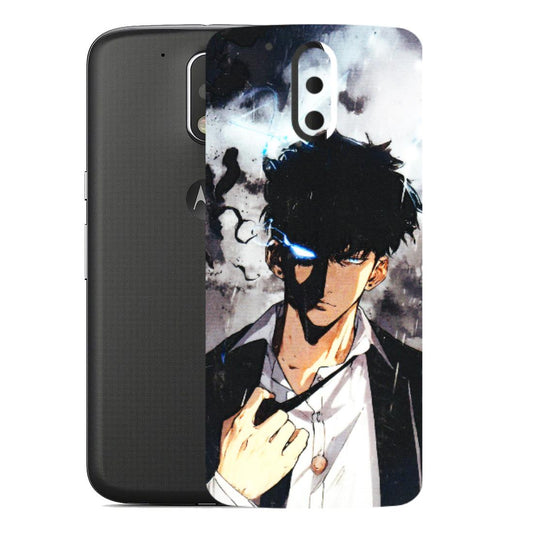 Motorola Phone Skins (All Models) - Sung Jinwoo Manhwa Anime - 3D Embossed Finish (L-328) Motorola Moto G4