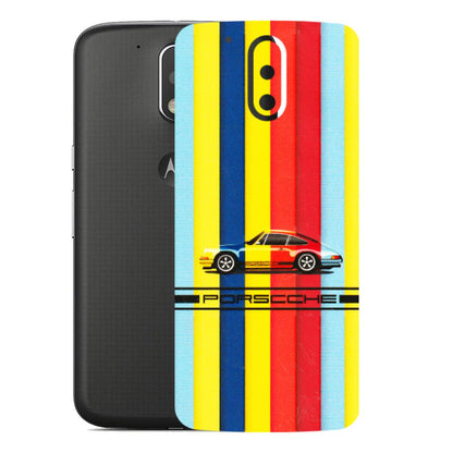 Motorola Phone Skins (All Models) - Multicolour Porche - 3D Embossed Finish (L-39) Motorola Moto G4