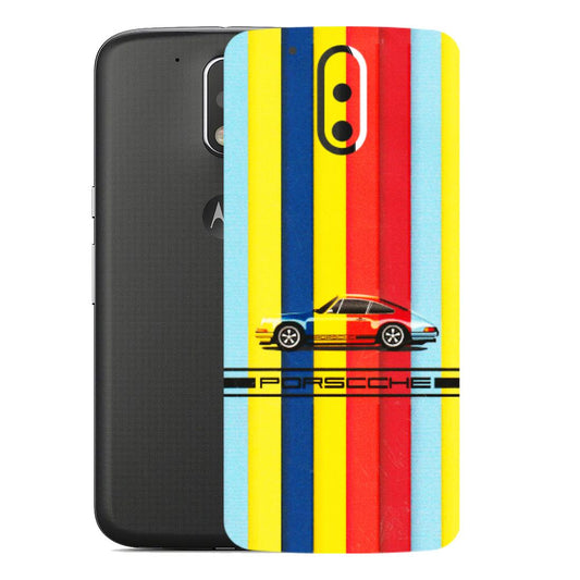 Motorola Phone Skins (All Models) - Multicolour Porche - 3D Embossed Finish (L-39) Motorola Moto G4