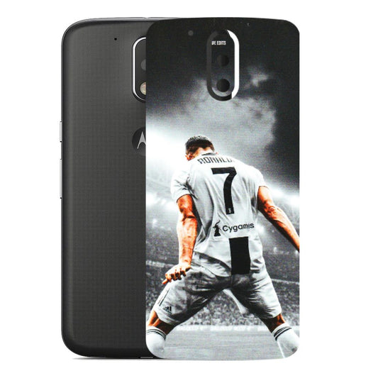 Motorola Phone Skins (All Models) - Ronaldo CR7 Crazy - 3D Embossed Finish (L-44) Motorola Moto G4
