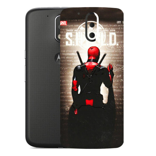 Motorola Phone Skins (All Models) - Deadpool - 3D Embossed Finish (L-56) Motorola Moto G4