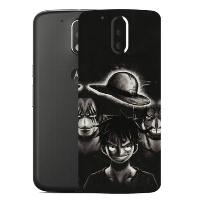 Motorola Phone Skins (All Models) - Black Luffy Hat - 3D Embossed Finish (L-57) Motorola Moto G4