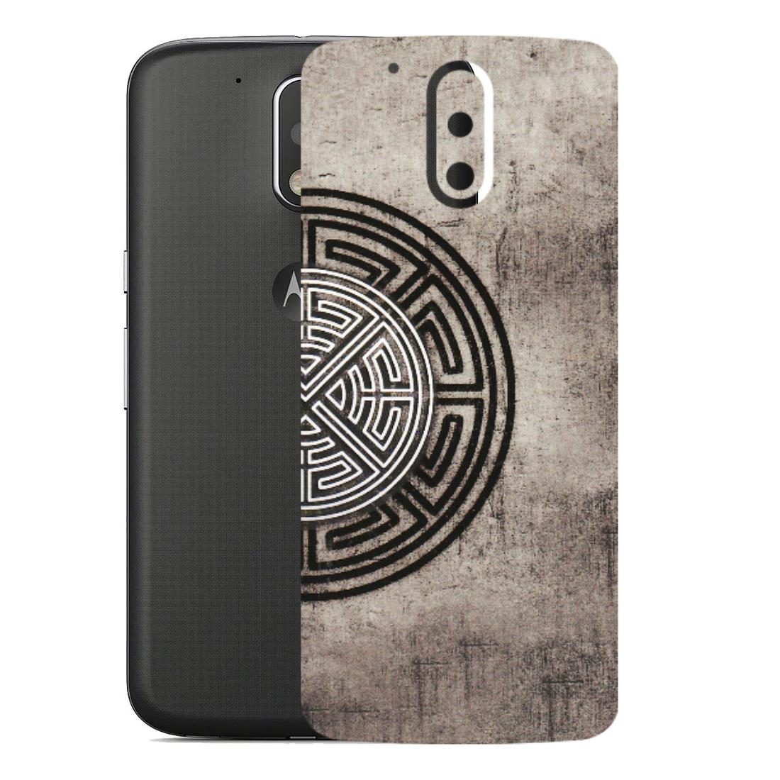 Motorola Phone Skins (All Models) - Mysterious Circular Design - 3D Embossed Finish (L-63) Motorola Moto G4