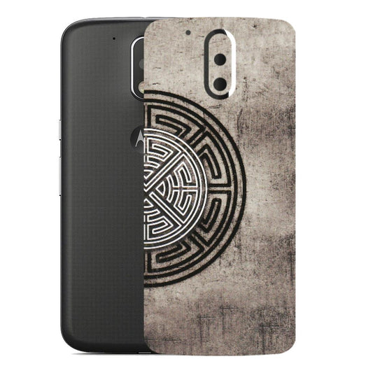Motorola Phone Skins (All Models) - Mysterious Circular Design - 3D Embossed Finish (L-63) Motorola Moto G4