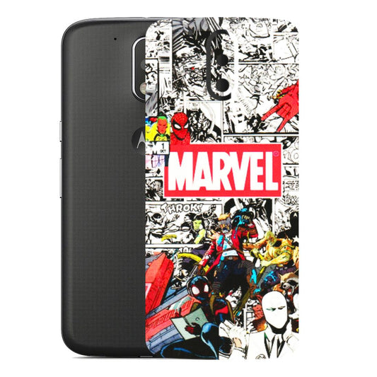 Motorola Phone Skins (All Models) - Marvel Colorful Comic - 3D Embossed Finish (L-64) Motorola Moto G4