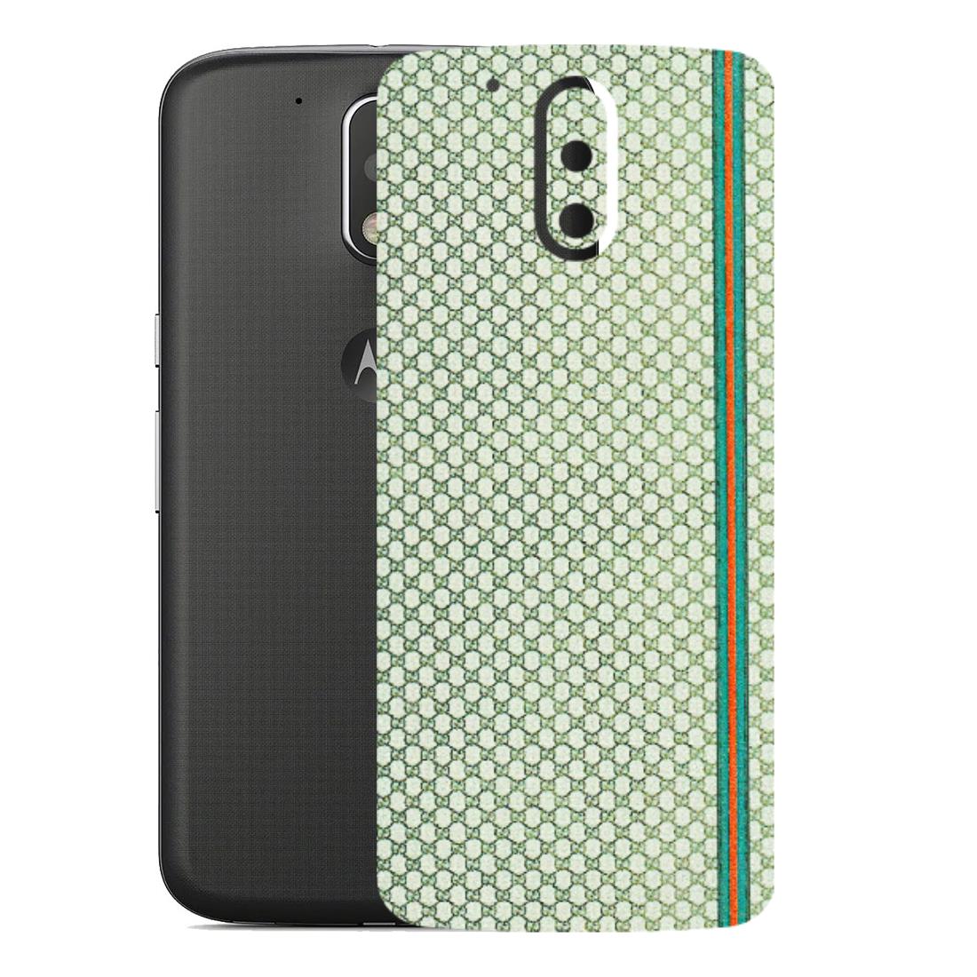 Motorola Phone Skins (All Models) - Gucci Fabric Pattern - 3D Embossed Finish (L-73) Motorola Moto G4