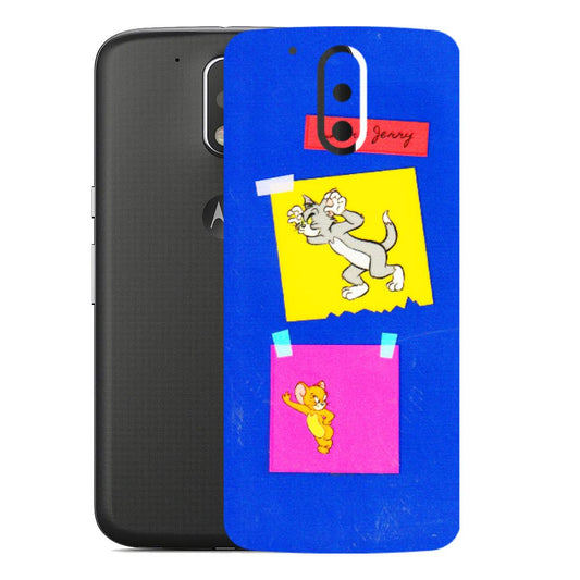 Motorola Phone Skins (All Models) - Tom N Jerry Sticky Notes - 3D Embossed Finish (L-88) Motorola Moto G4