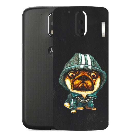 Motorola Phone Skins (All Models) - Puppy N Hoodie - 3D Embossed Finish (L-90) Motorola Moto G4