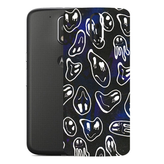 Motorola Phone Skins (All Models) - Distorted Smileys - 3D Embossed Finish (L-92) Motorola Moto G4