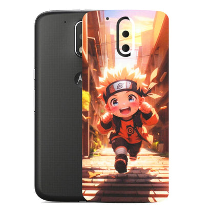 Motorola Phone Skins (All Models) - Naruto Cute Toon Running - Matte Finish (M-04) Motorola Moto G4