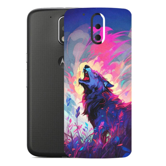 Motorola Phone Skins (All Models) - New Wild Wolf Abstract - Matte Finish (M-125) Motorola Moto G4
