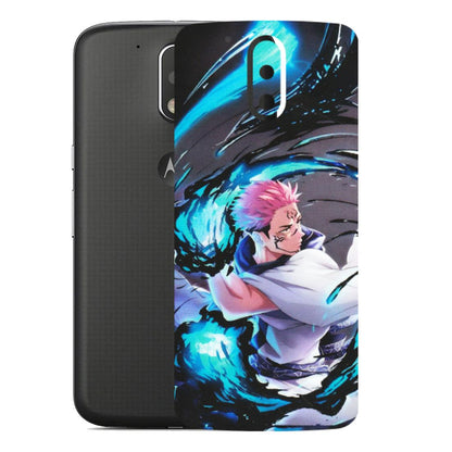 Motorola Phone Skins (All Models) - New Jujutsu Kaisen Grey Blue Anime - Matte Finish (M-127) Motorola Moto G4