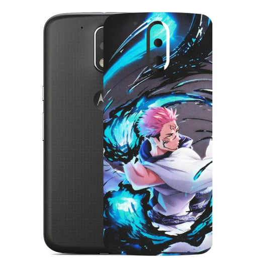 Motorola Phone Skins (All Models) - New Jujutsu Kaisen Grey Blue Anime - Matte Finish (M-127) Motorola Moto G4
