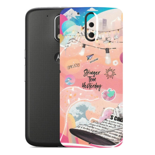 Motorola Phone Skins (All Models) - Stronger Then Yesterday - Matte Finish (M-128) Motorola Moto G4