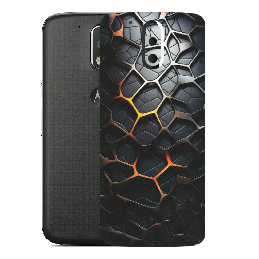 Motorola Phone Skins (All Models) - New Abstract Graphite Tiles - Matte Finish (M-130) Motorola Moto G4