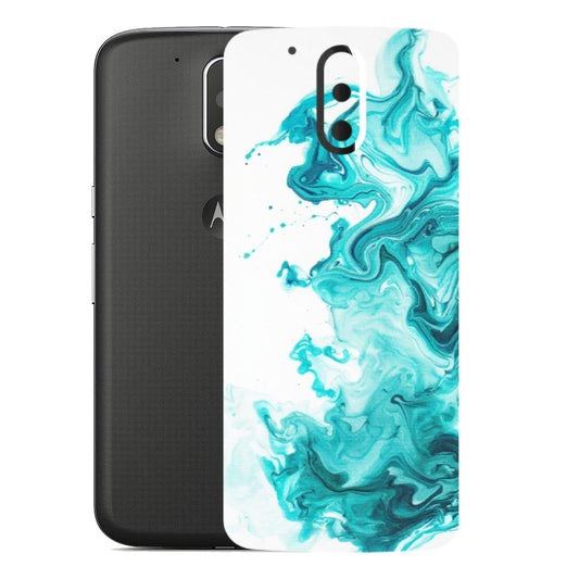 Motorola Phone Skins (All Models) - Sky Blue Abstract Colour - Matte Finish (M-146) Motorola Moto G4