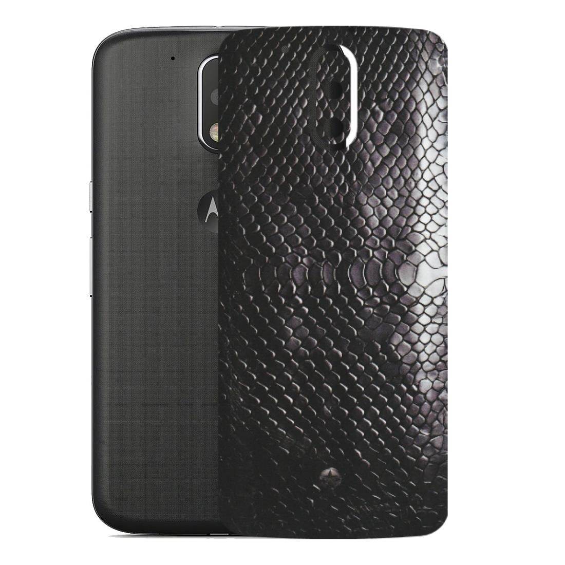 Motorola Phone Skins (All Models) - Black Snack Leather - Matte Finish (M-147) Motorola Moto G4
