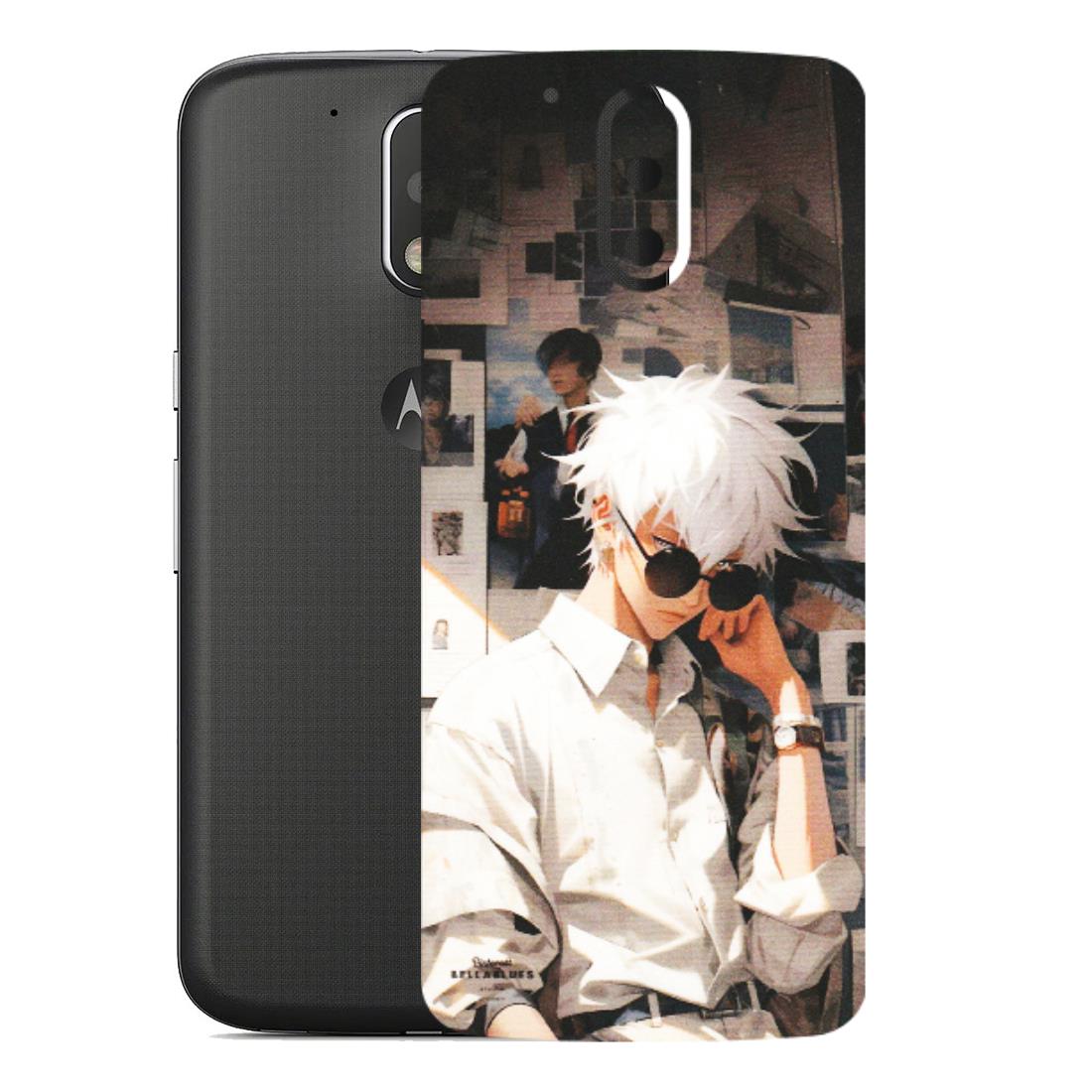 Motorola Phone Skins (All Models) - Gojo Satoru Jujustu Kaisen Anime - Matte Finish (M-156) Motorola Moto G4
