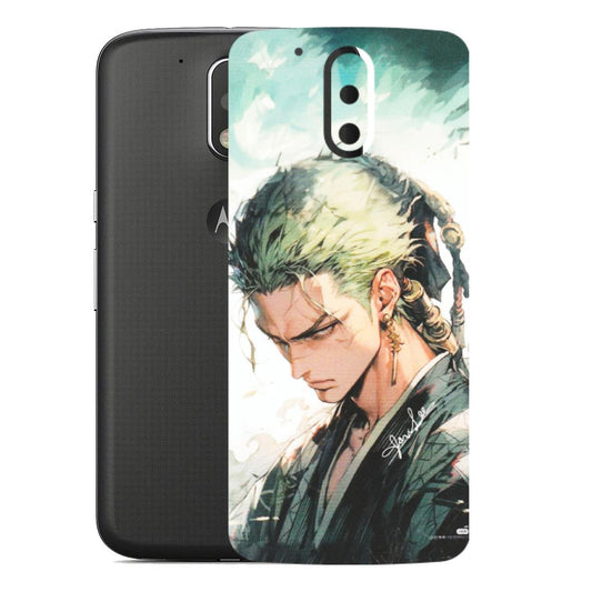 Motorola Phone Skins (All Models) - Pirate Hunter One Piece Anime - Matte Finish (M-157) Motorola Moto G4