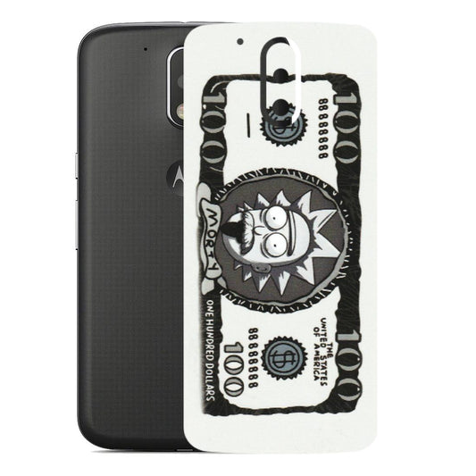 Motorola Phone Skins (All Models) - Rick And Morty Hundred Dollar Anime - Matte Finish (M-161) Motorola Moto G4
