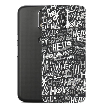 Motorola Phone Skins (All Models) - Hi Hello Doodles - Matte Finish (M-25) Motorola Moto G4