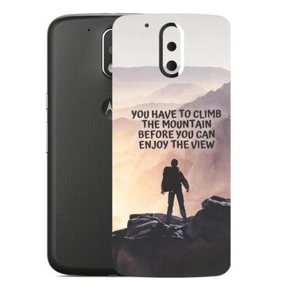 Motorola Phone Skins (All Models) - Motivational Hiking Mountain - Matte Finish (M-28) Motorola Moto G4