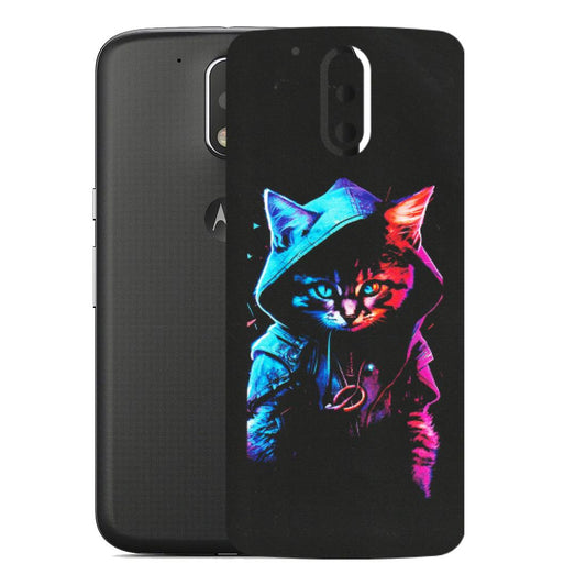 Motorola Phone Skins (All Models) - Cyberpunk Cat - Matte Finish (M-45) Motorola Moto G4