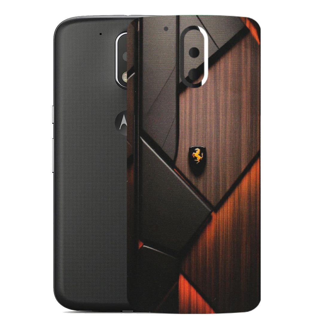 Motorola Phone Skins (All Models) - Lambo Beauty Wood Pattern Sober - Matte Finish (M-51) Motorola Moto G4