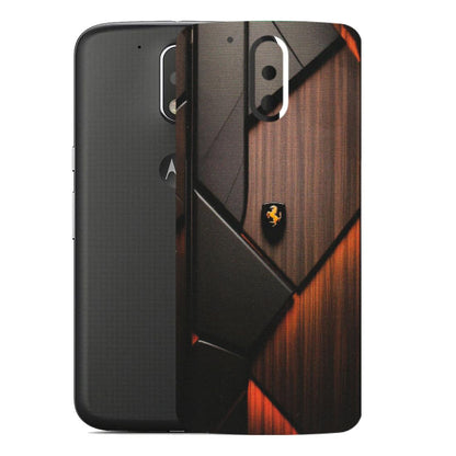Motorola Phone Skins (All Models) - Lambo Beauty Wood Pattern Sober - Matte Finish (M-51) Motorola Moto G4