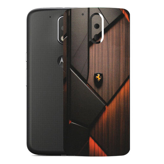 Motorola Phone Skins (All Models) - Lambo Beauty Wood Pattern Sober - Matte Finish (M-51) Motorola Moto G4