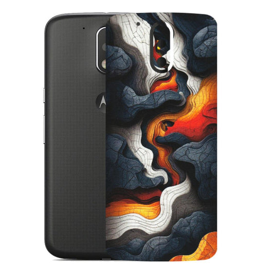 Motorola Phone Skins (All Models) - Abstract Volcanic Layers - Matte Finish (M-52) Motorola Moto G4