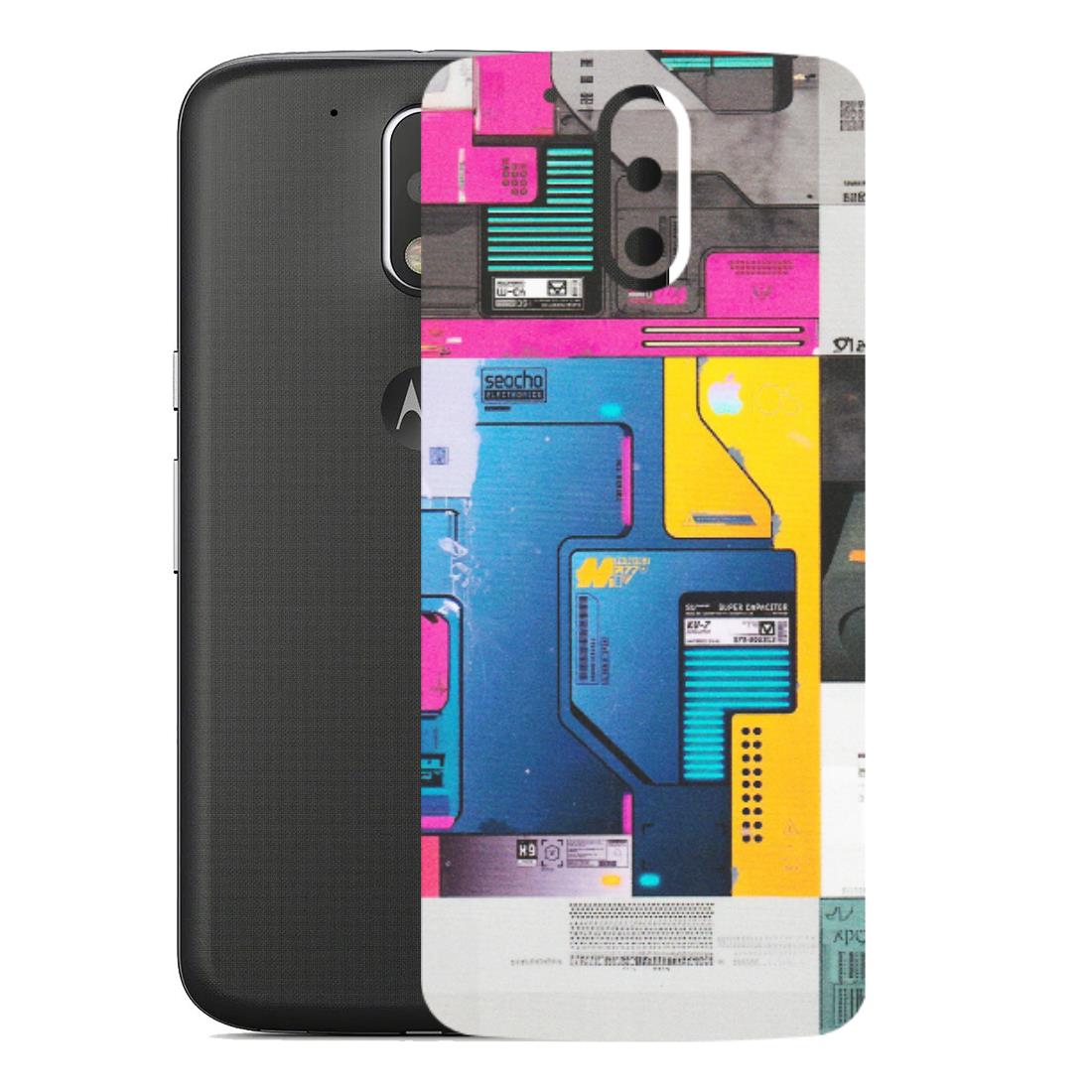 Motorola Phone Skins (All Models) - Colourfull Motherboard Internals - Matte Finish (M-55) Motorola Moto G4
