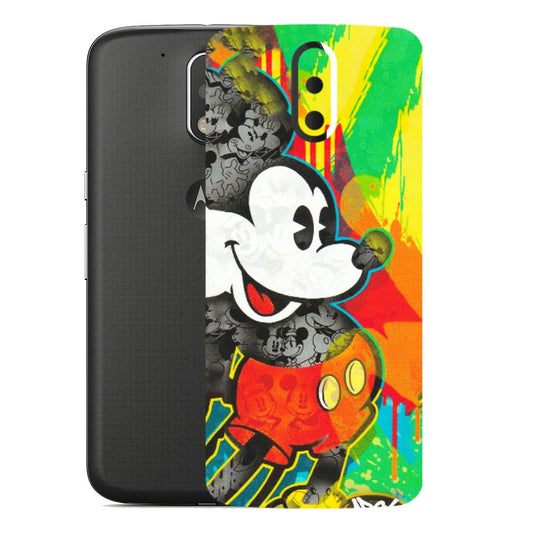 Motorola Phone Skins (All Models) - Multiple Mickey With Colourful Texture - Matte Finish (M-84) Motorola Moto G4