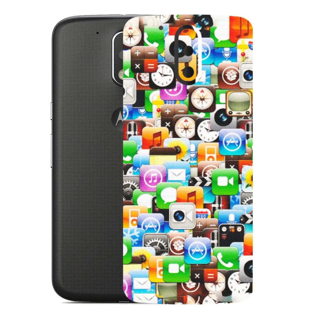 Motorola Phone Skins (All Models) - All Apple Icons - Matte Finish (M-93) Motorola Moto G4